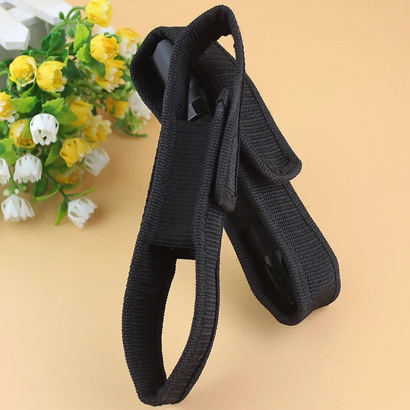 Nylon Waist Belt Hunting Bag Tactical 360 Degrees Rotatable Flashlight Pouch for Outdoor Hunting Camping Hiking