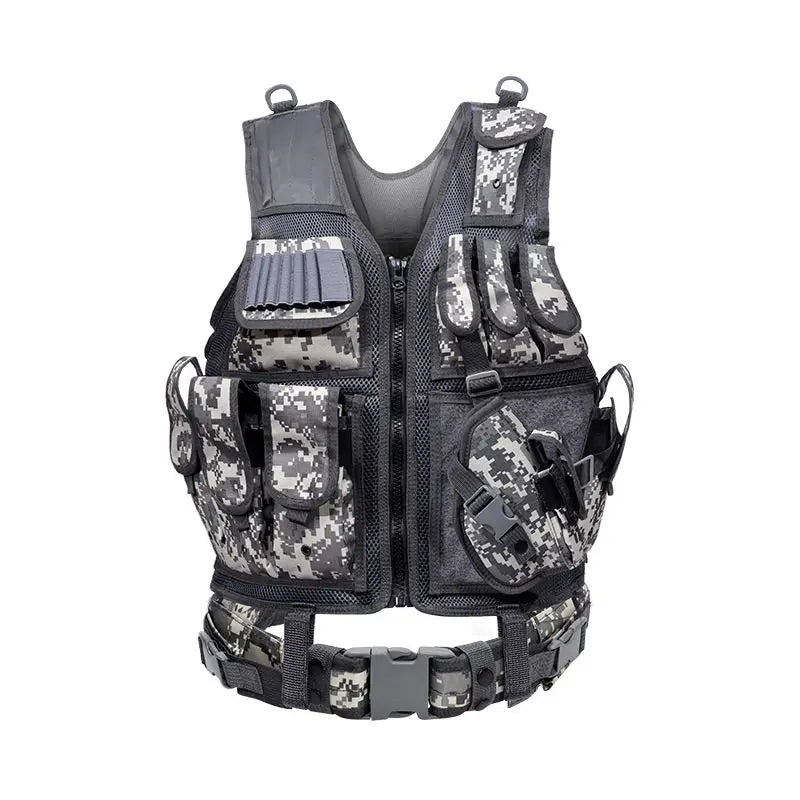 Tactical vest, multifunctional vest, summer mesh breathable protective vest, stab proof suit, military enthusiast CS field outdo