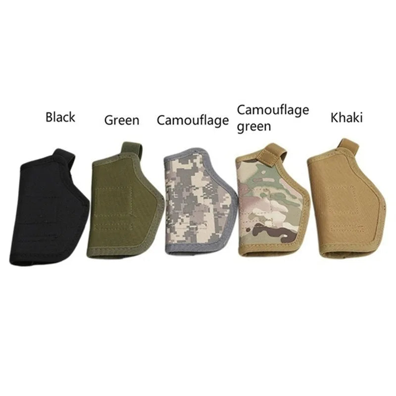 1pcs Molle Right Left Interchangeable Tactical Pistol Hand Gun Holster Hunting Black Magazine Slot Holder bag