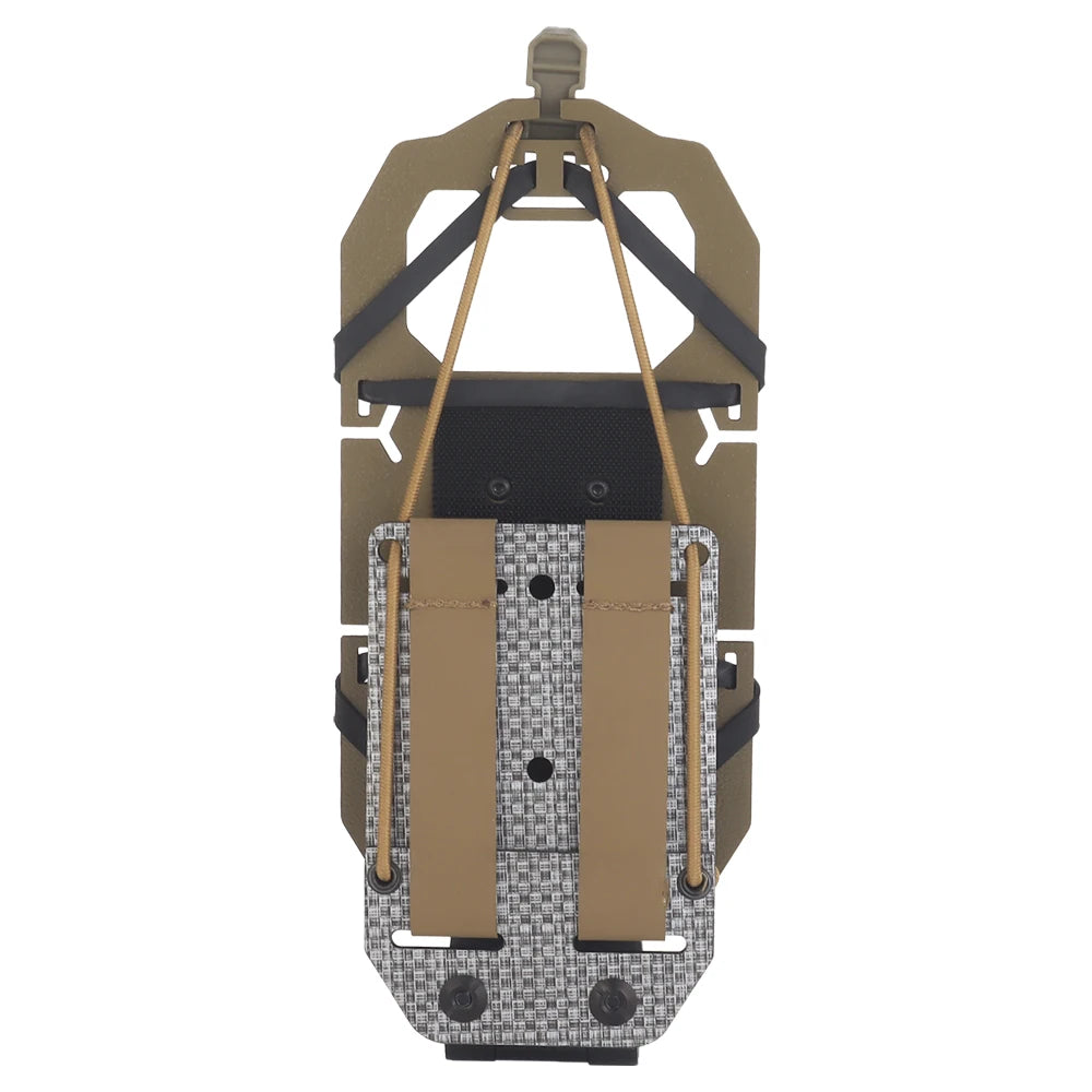 Tactical Swivel Folded Adjustable Smartphone Stand MOLLE Holder Accessories Cell Phone Carrier Plate Navigation Hunting Shooting