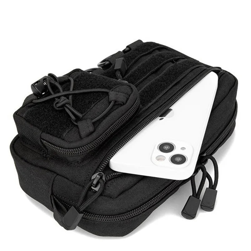 1000D EDC Pouch Molle Organizer Bag Utility EDC Tool Pouch Horizontal Modular Pouch Outdoor Waist Pack EMT Hunting Fanny Pack