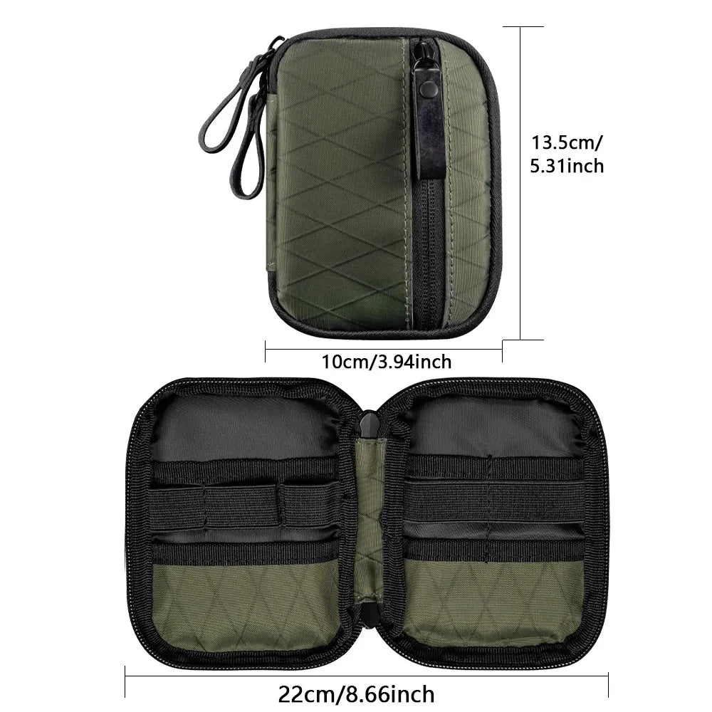 Outdoor Multi-functional EDC Tool Storage Bag, Tactical Large-capacity Card Key Storage Bag, Bicycle Waist Bag