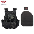 YAKEDA New Combat Vest 6094 Quick Release Lightweight Laser Cut Tactical Vest Black Gear Carry Hunting Tactical Vests