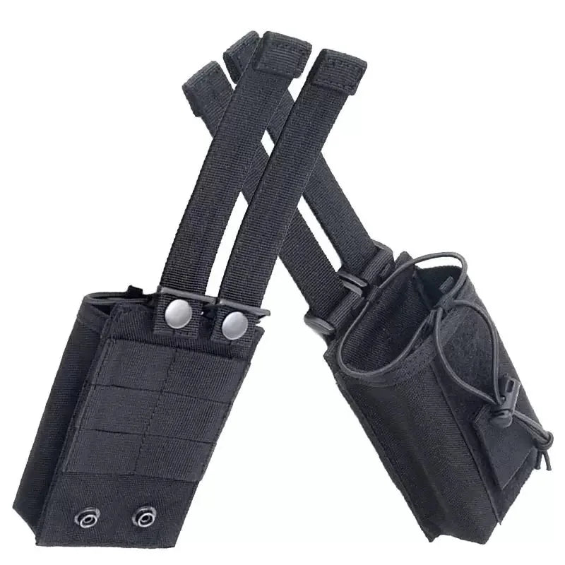 NEW HOT Tactical Molle Radio Holder - Heavy Duty Pouch Case | Holster for Two-Way Walkie Talkies Hunting ﻿