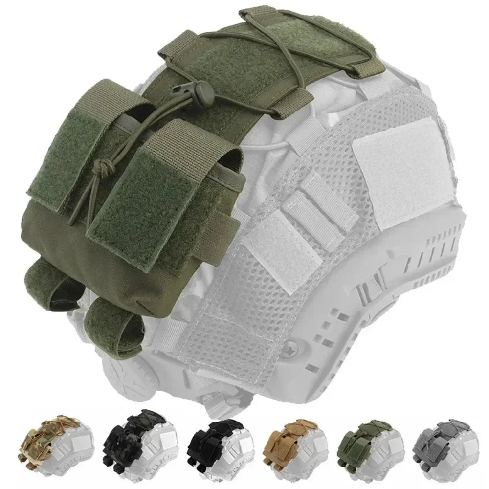 Tactical Helmet Battery Pouch MK2 - NVG Counterweight Pack with Hook & Loop, Molle-Compatible Airsoft, Durable Nylon Organizer