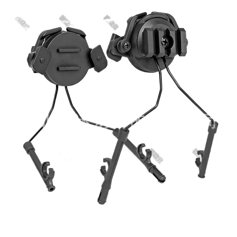 Tactical Helmet Earphone Mount Bracket Rotatable Retractable for Horn Compatible with Horn Tactical Helmet Electric Collet