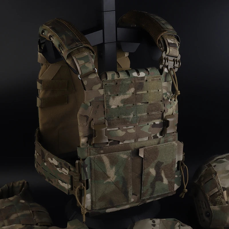 Tactical ARC Plate Carrier V2 Assault Rig CS Militar Training Protection Vest with Quick Release Clasp MOLLE System