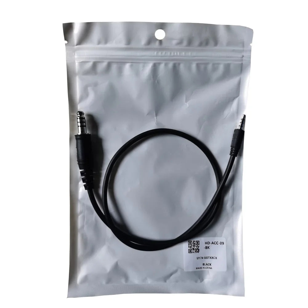 U174 Cable for Tactical Helmet Headset Militar Hunting Walkie Talkie Motorola Kenwood BAOFENG Radio U94 PCI PTT Adapter