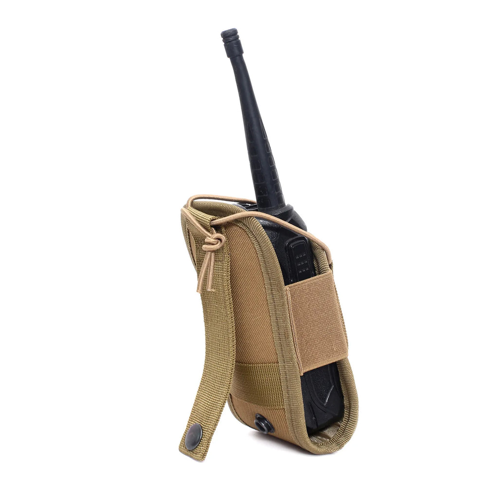Nylon Molle Talkie Pouch Tactical Radio Walkie Bag Holder Pocket Portable Interphone Holster Carry Bag Hunting Camping