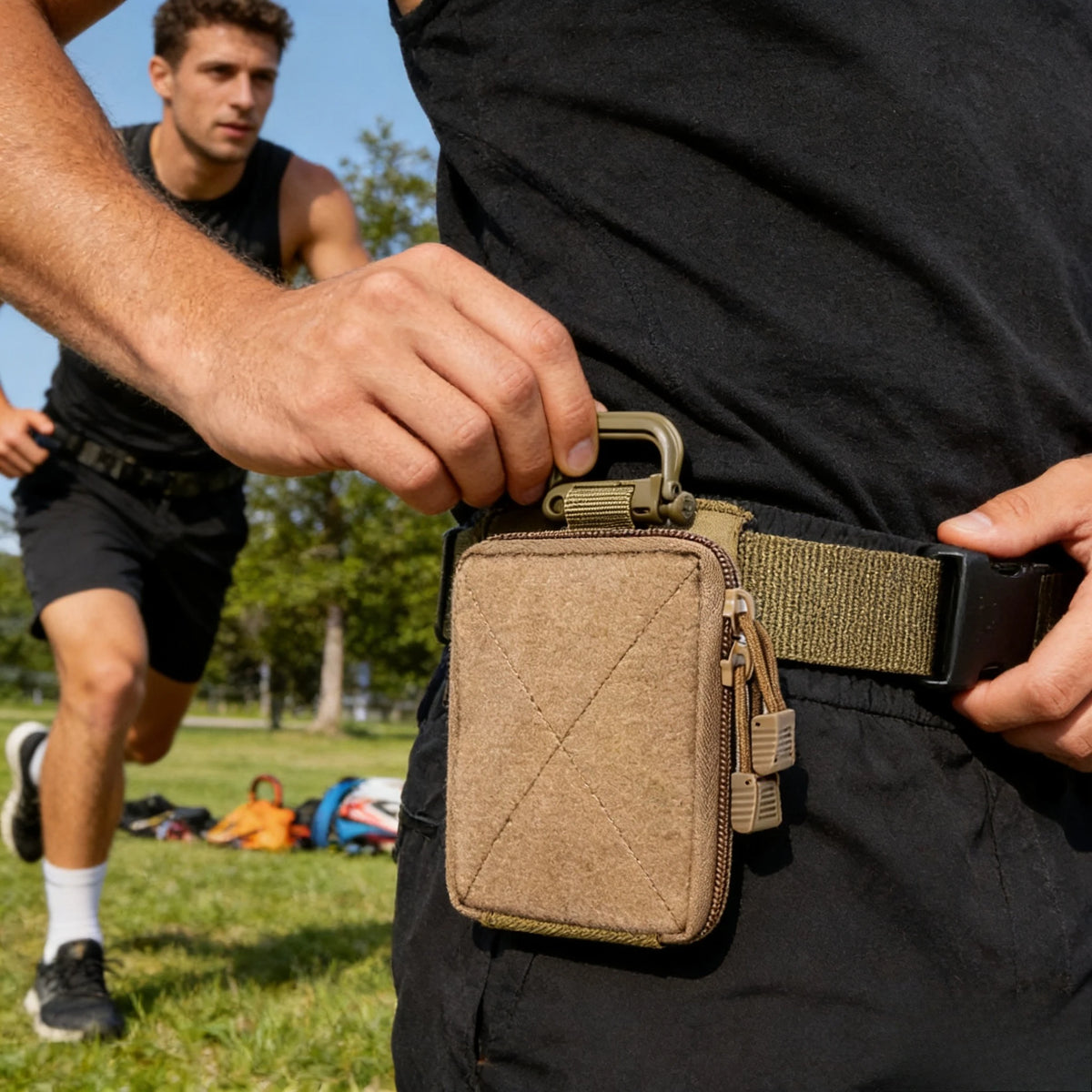 Portable Thick Outdoor Tactical Waist Bag Molle EDC Storage Bag, Medical Classification First Aid Kit, Outdoor Hunting Tool Kit