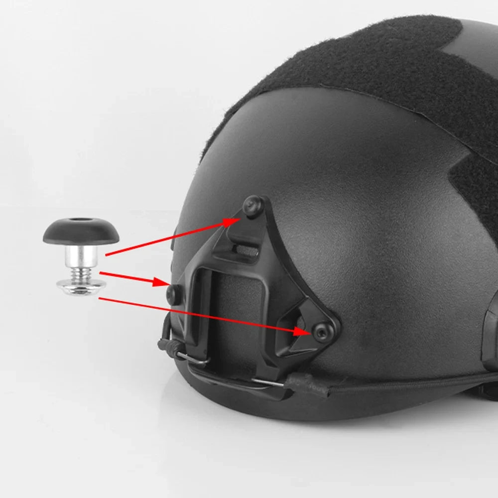 BOOIU Tactical Helmet Holder Mount Night Vision Aluminum Alloy NVG Mount Adapter Helmet Bracket Accessories For FAST MICH Helmet