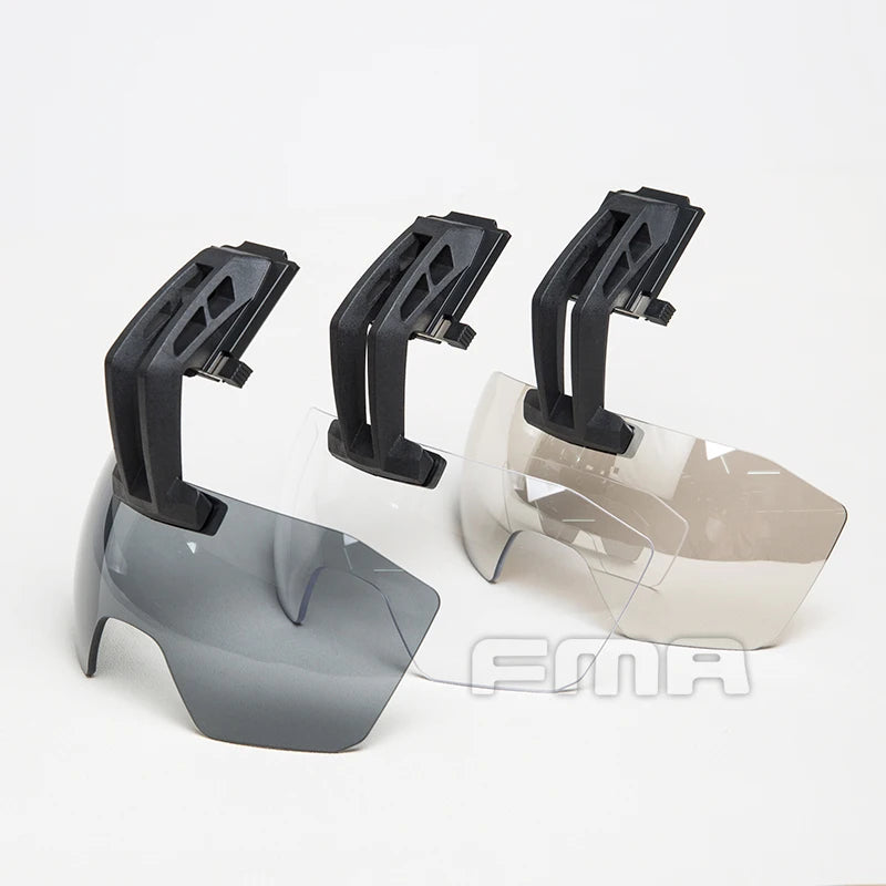 FMA Tactical Goggles for Helmet Clear Batlsking Viper Visor 3mm Thick Anti Fog Lenses