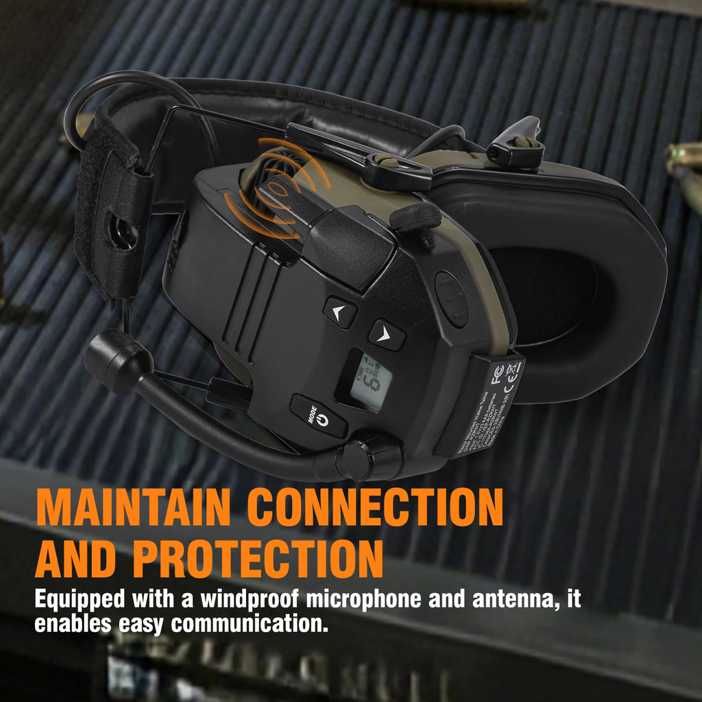 Military Tactical Headphones High-Sensitivity Noise Reduction Clear Call Communication Waterproof for Outdoor Walker Razor