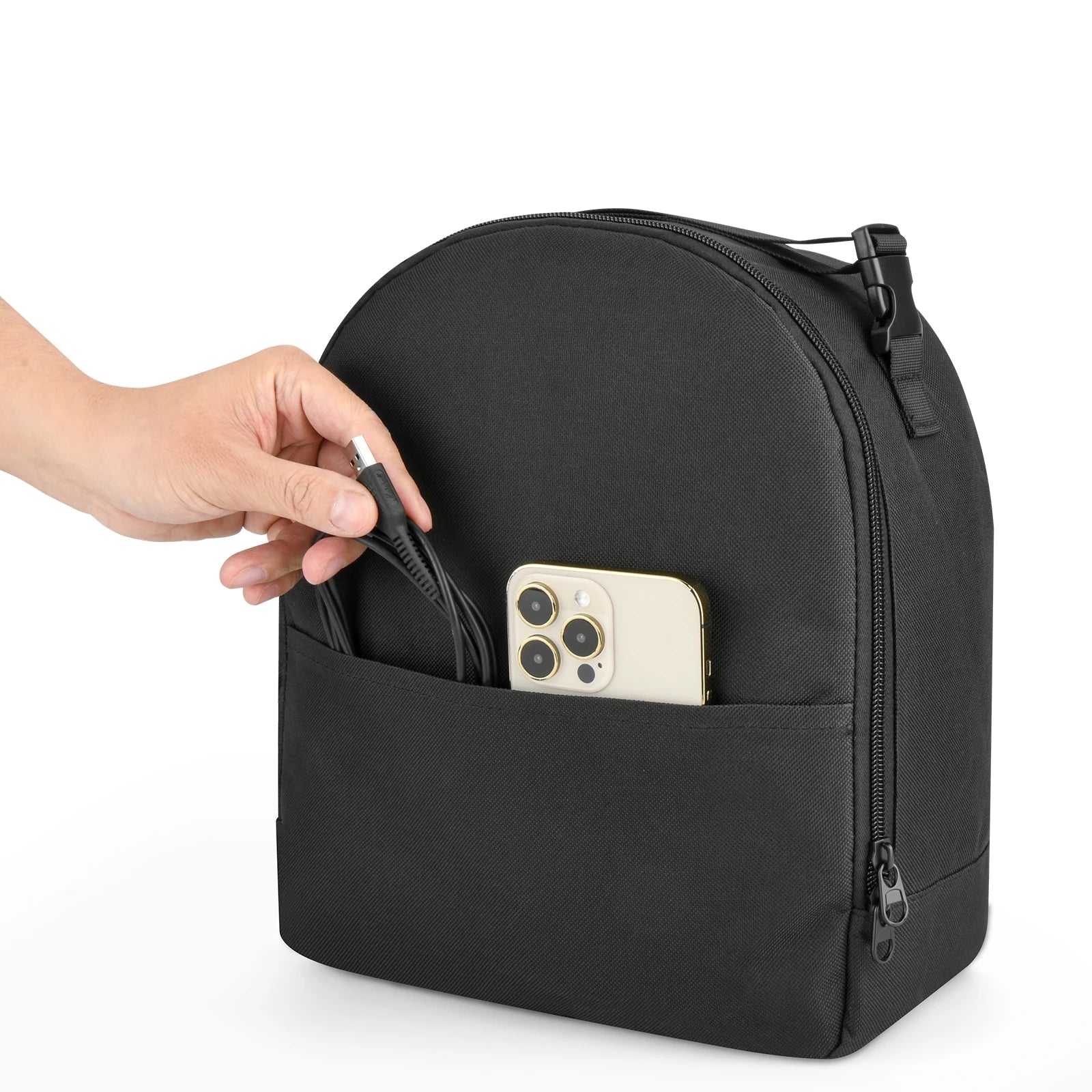 600D Oxford Cloth Storage Bag Large Opening Design Suitable for Most Rechargeable LED Camping Fans on The Market