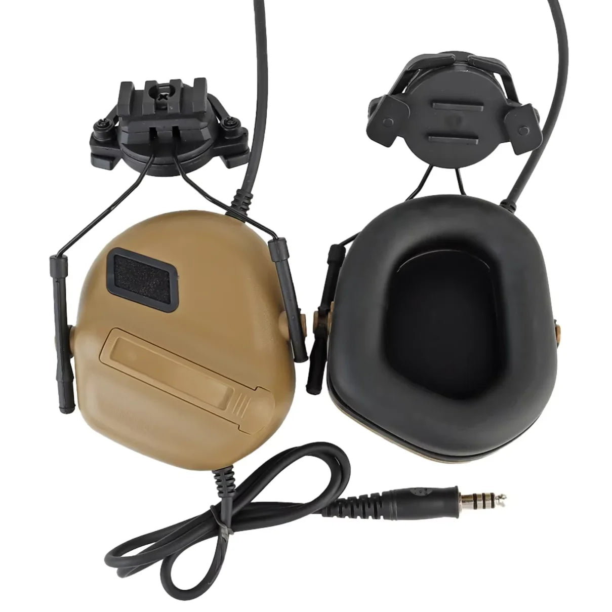 Tactical Helmet Headset Fifth Generation Foldable Noise Reduction Version Headphones Hunting PTT Adapter Helmet Accessories