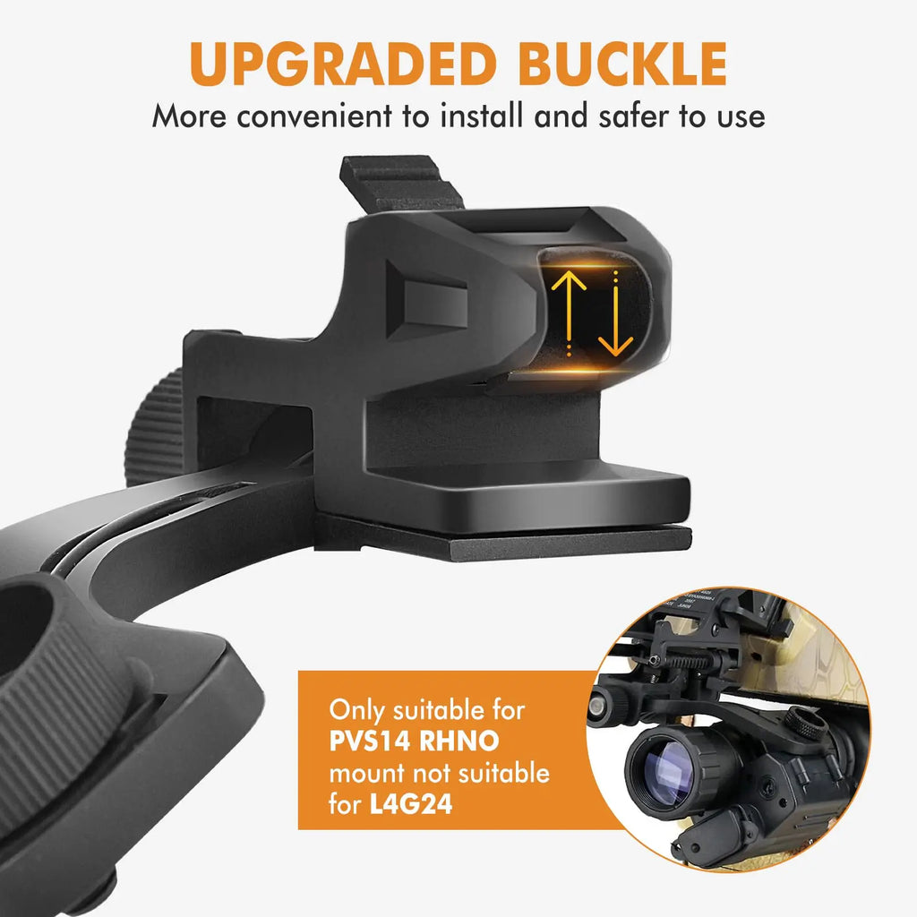 BOOIU J Arm Night Vision Mount Adapt PVS-14 NVG Mount Tactical Fast Helmet Accessories