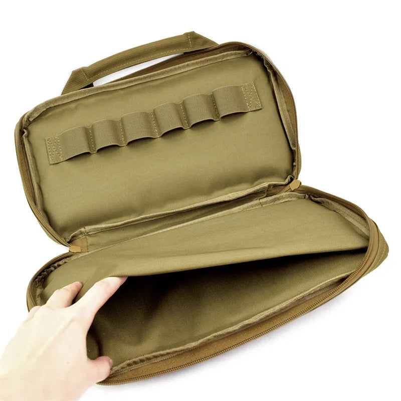 Tactical Pistol Carry Bag Gun Case Portable Holster Handgun Carrier Pouch Soft Protection Gun Accessories Hunting