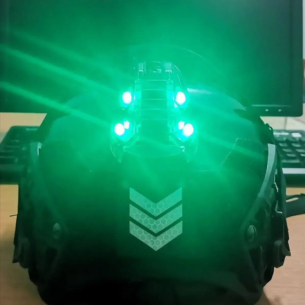 Sport Helmet Light Blue Green Red IR Strobe Waterproof Outdoor Survival Safety Signal Flash LAMP Light for Outdoor Sports