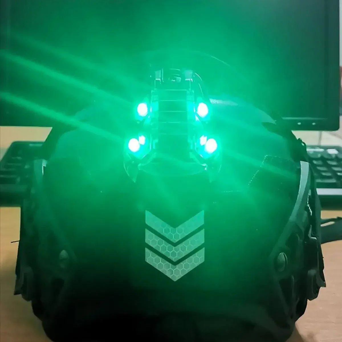 Sport Helmet Light Blue Green Red IR Strobe Waterproof Outdoor Survival Safety Signal Flash LAMP Light for Outdoor Sports