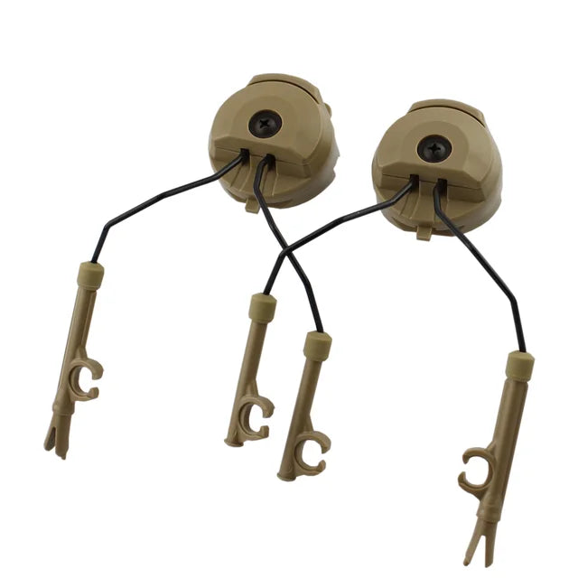 1 Pairs Tactical Headset Bracket Fast Ops Core Helmet ARC Rail Adapter Set Comtac II  Noise Cancelling Headset