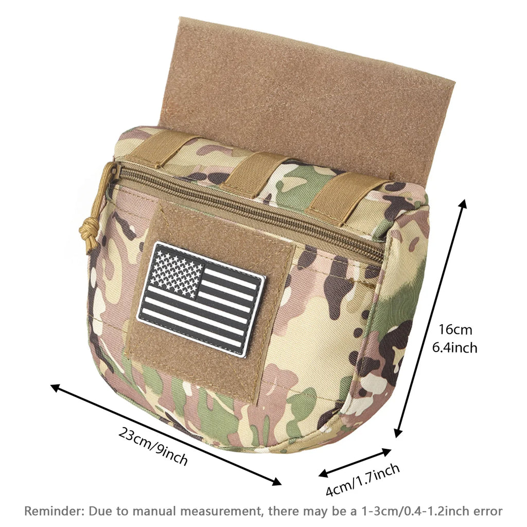 MOLLE Training Tool Bag Concealed Outdoor Tank Top Expansion Bag (Including US Flag)