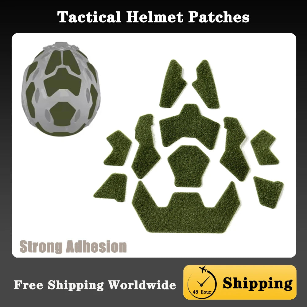 Super High Cut Tactical FAST Helmet 11Pcs Enhanced Magic Sticker Universal Tape Helmet Padding Stickers for Football Helmet