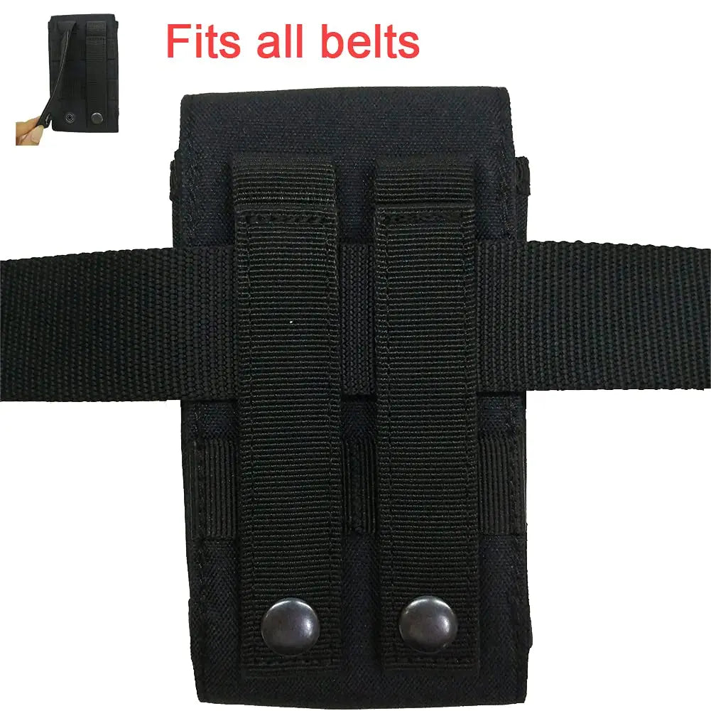 1000D Laser Cust Molle Phone Pouch Heavy Duty Waterproof Samll Tactical Cell Phone Holder Smartphone Cover for 4.7"-6.7" Phone