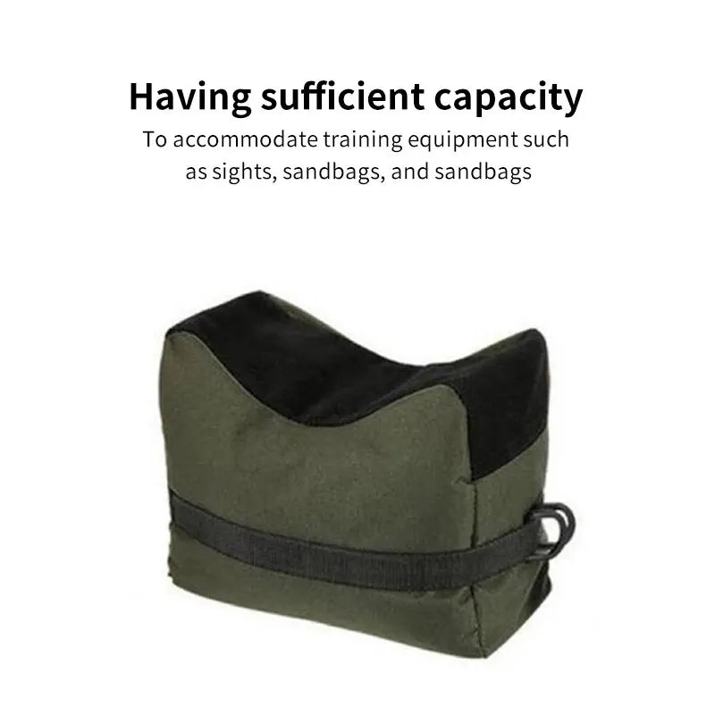 Tactical Rifle Support Bag - Front and Rear Sandbag for Improved Accuracy and Stability During Hunting and Target Shooting