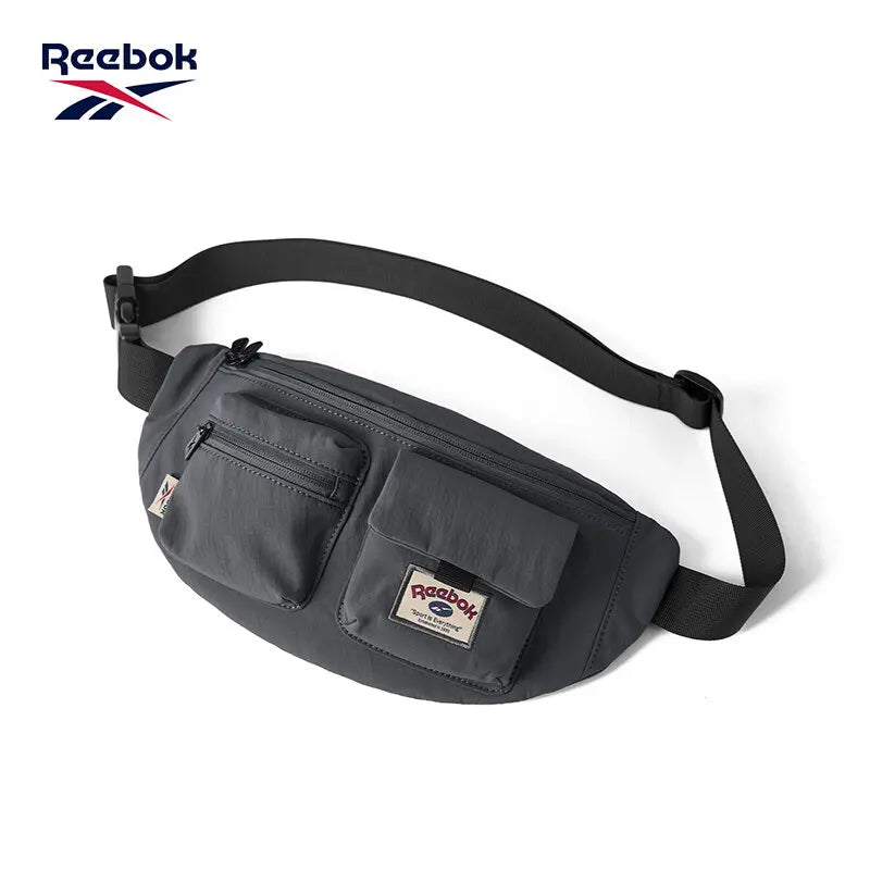 REEBOK Casual Lightweight Crossbody Waist Bag Unisex Outdoor Sport Fanny Pack Women Men Phone Side Belt Bag Bum Bag