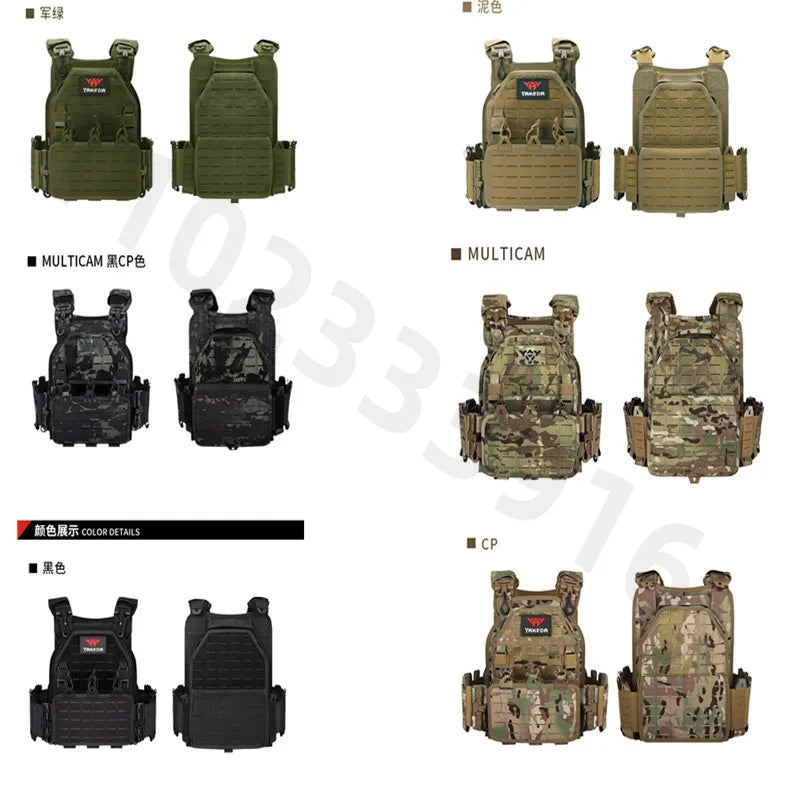YAKEDA Tactical Vest Outdoor Hunting Plate Carrier Protective Adjustable Vest Airsoft Carrier Combat Equipment  6094 vest