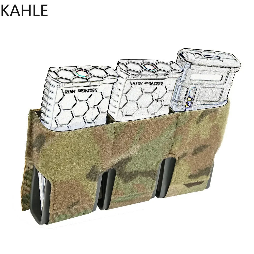 Triple 5.56 Magazine Pouch KTS M4 AR15 MAG Hunting Bag Built-In Clips Fast Retrieving FCPC FCSK 2.0 Plate Carrier Vest