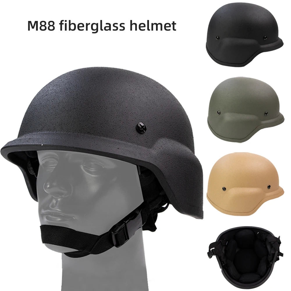 BOOIU M88 Military Tactical Helmet FRP Anti riot Outdoor CS Game Army Training Air Gun Sports Protective Equipment Accessories