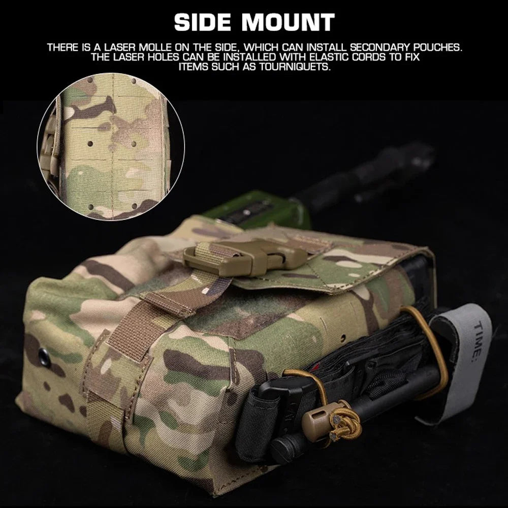 Molle Pouch Large Utility GP Pouch Walkie Talkie Carry Holder EDC Bag Admin Sub Pouch Hunting Vest Accessory