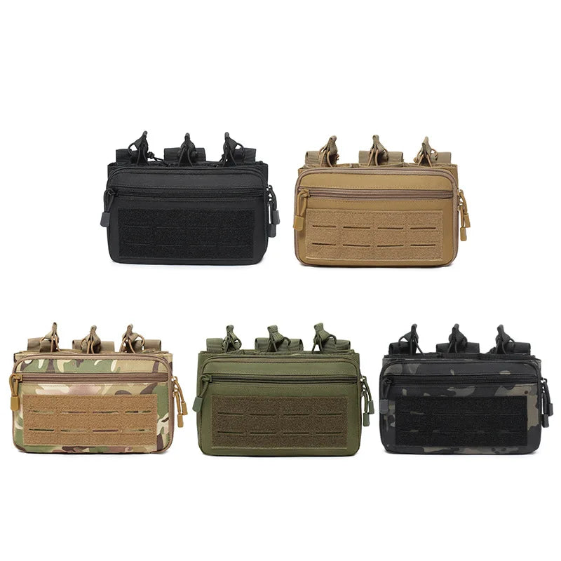 EDC Molle Tactical Pouch Waist Pack Compact Utility Pouches Waist Belt Bag Medical Bags Outdoor Hunting Vest Accessories Bag