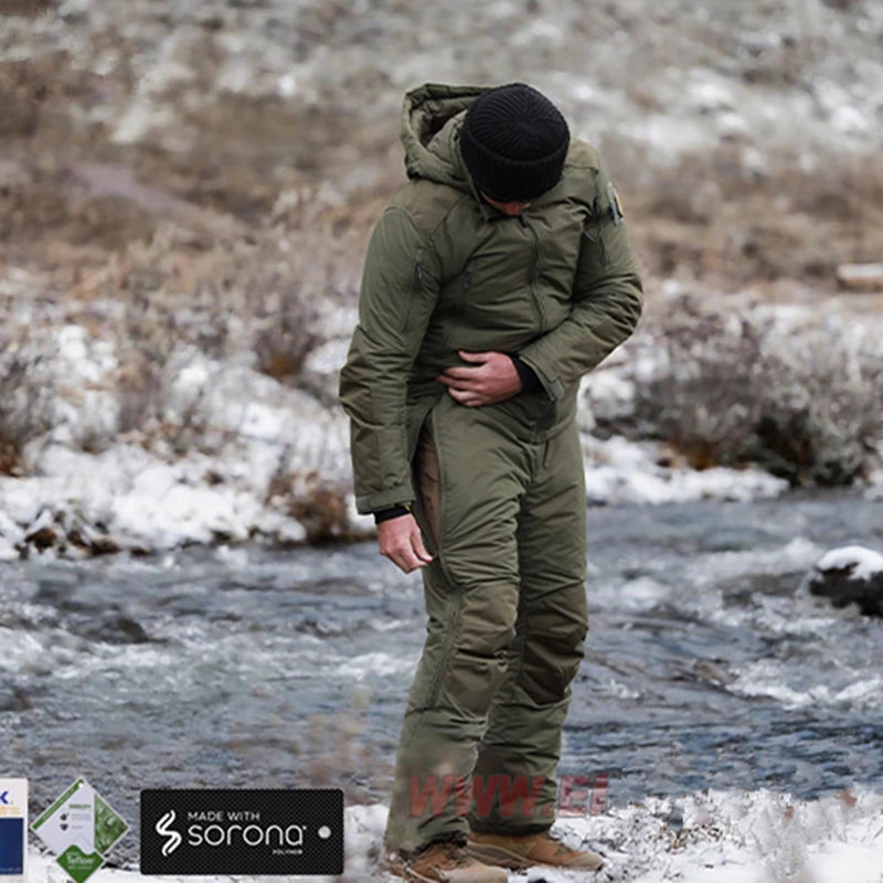 Label  Winter"Reindeer" Function Cold Tactical Pants Warmth Overall Duty Cargo Trousers Camping Hiking Hunting Sports Outdoor