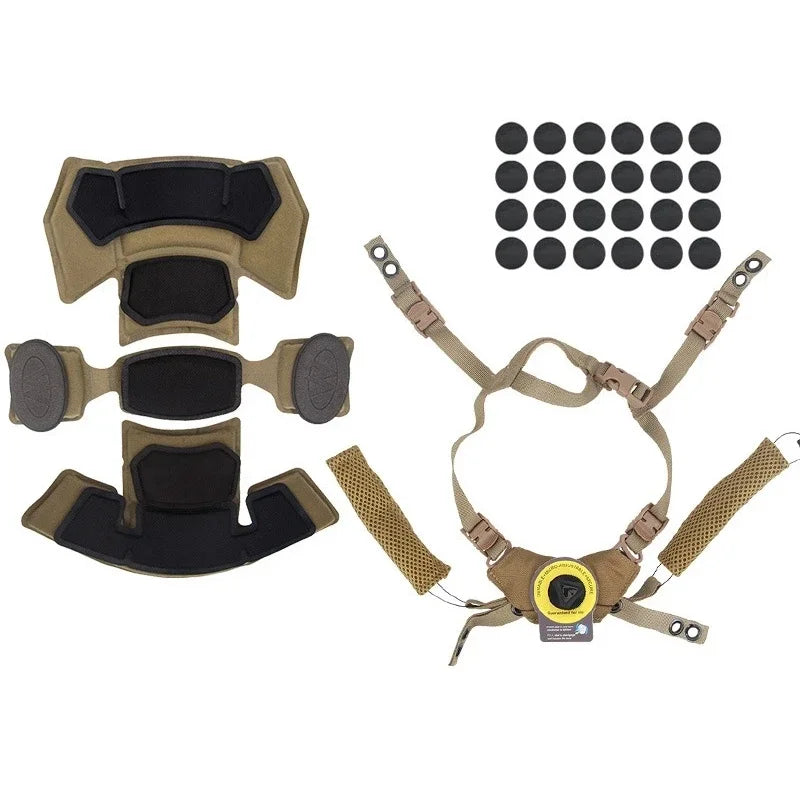Tactical Airsoft Paintball Helmet Suspension System Protective Pads Gen1 Gen2 Memory Foam Pad for Wendy Fast MICH ACH Helmet
