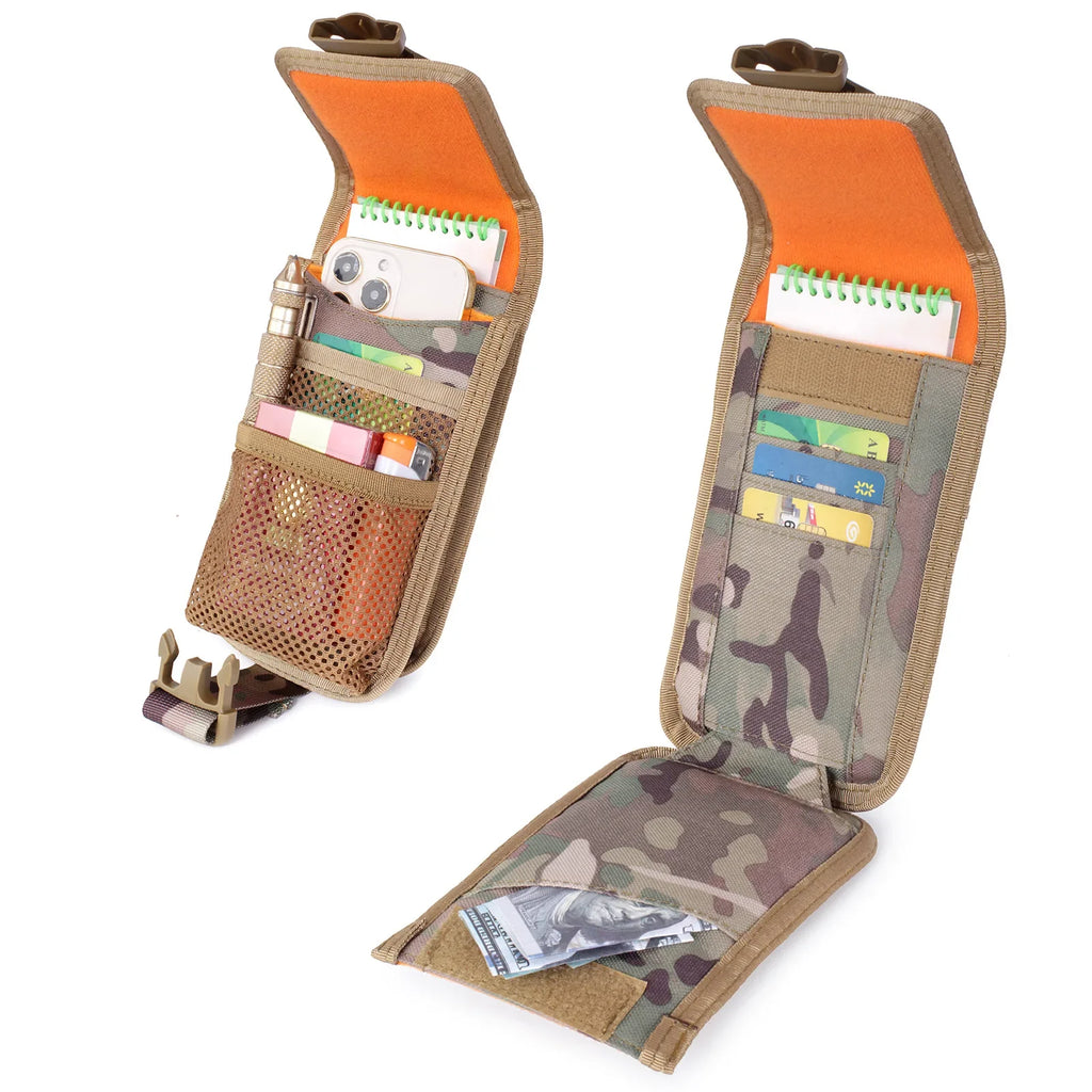 Tactical 7-inch Waist Mobile Phone Case Dual Molle Cigarette Box Lighter Card Affordable Variation Storage Bag