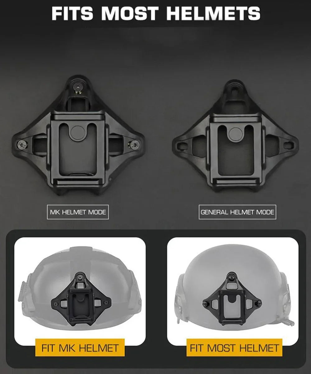 Tactical MK Helmet VAS Shroud Three Hole NVG Mount Adapter for MK FAST MICH AF Wendy Helmet Night Vision Bracket Accessories