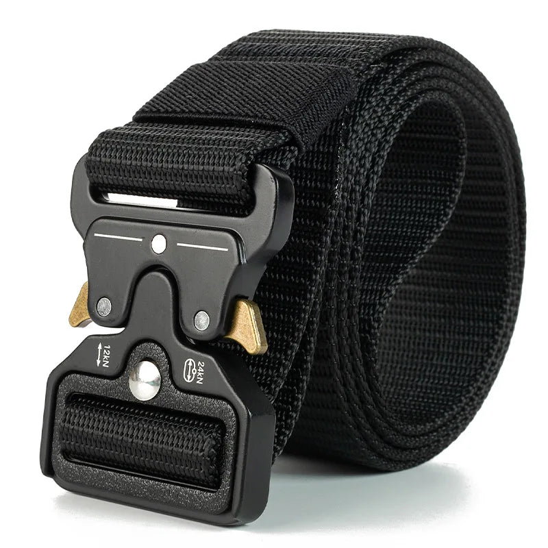 Quick Release Tactical Belt Soft Nylon Military Outdoor Sports Waist Belt Adjustable Accessory For Men Women