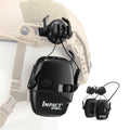 Tactical Helmet Mounted Electronic Earmuff FAST Rail Compatible Sound Amplification Noise Reduction Headset for Shooting Hunting