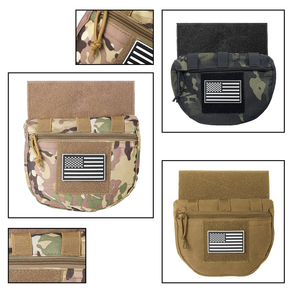 MOLLE Training Tool Bag Concealed Outdoor Tank Top Expansion Bag (Including US Flag)
