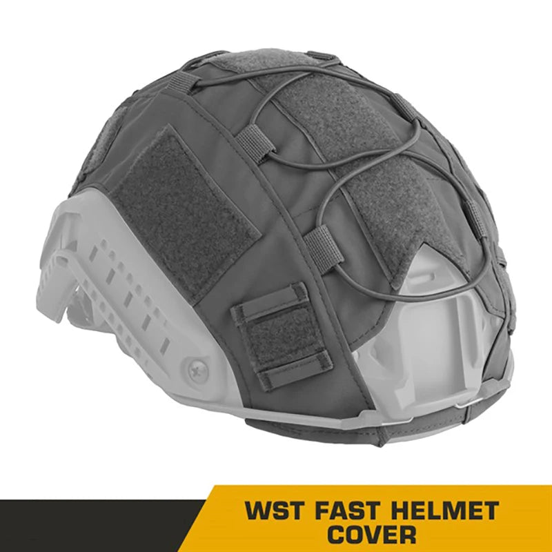 Camouflage Tactical Helmet Cover Military Paintball Hunting Shooting Gear Helmet Cloth for FAST Helmet Size M / L