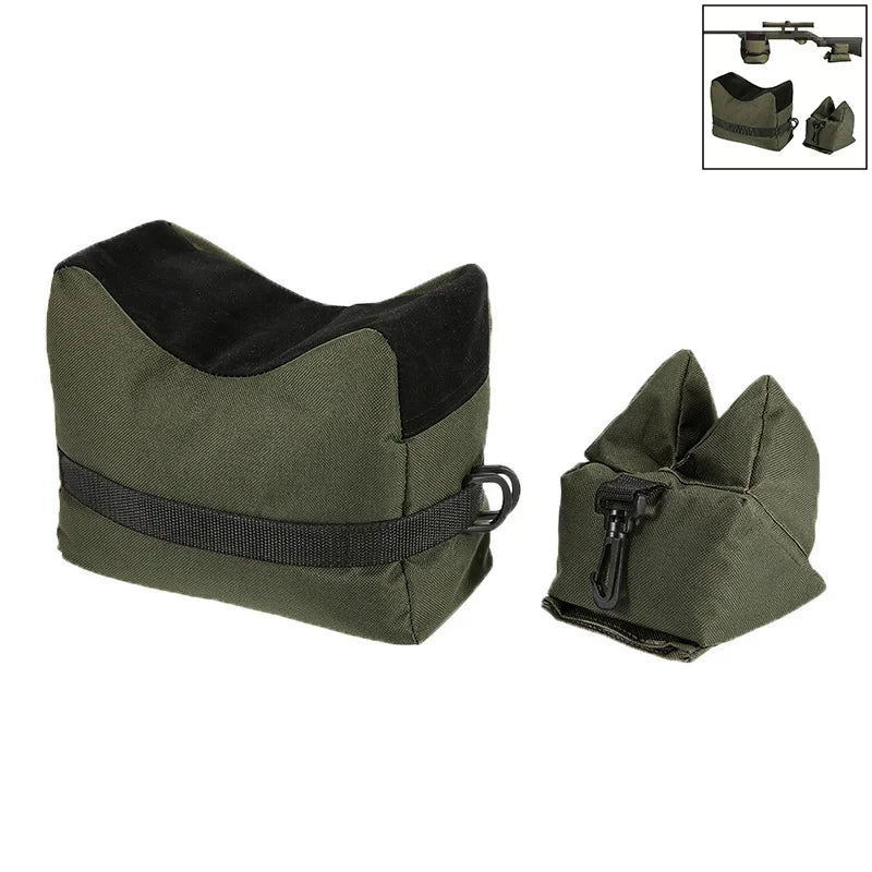 Precision Shooting Sand Bag Adjustable Rifle Rest Stabilizer Heavy Duty Support for Hunting Sighting Scope Bench Rest