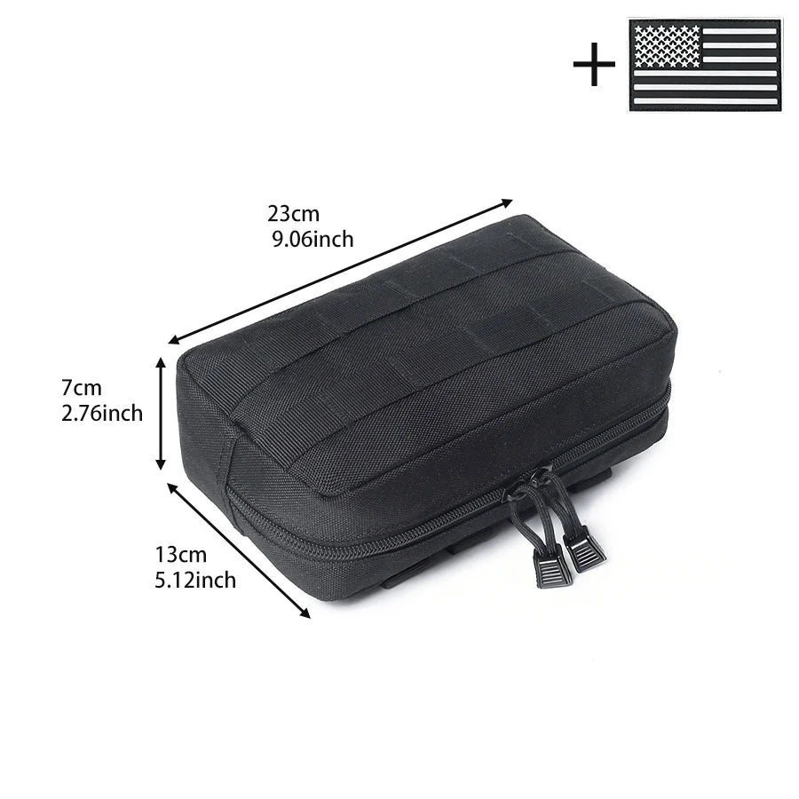 MOLLE system's multifunctional storage bag, lightweight tool storage bag, backpack accessory bag