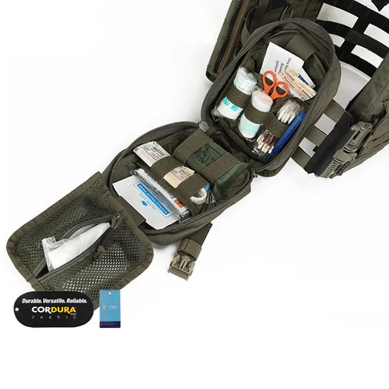 Emergency First Aid Kit Bag - Molle Medical Pouch for Hiking Hunting Outdoor Camping - Survival Waist Pocket Flagship Design
