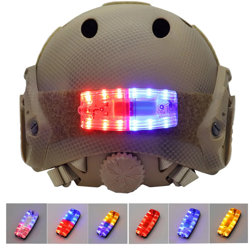 Fwoyonze Tactical FAST MICH Helmet Safety Flashing Light Survival Signal Light Cycling Lamp For Outdoor Hunting Hiking Cycling