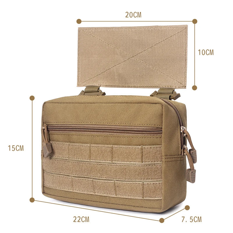 Outdoor Tactical Vest Drop Pouch Molle EDC Dump Pouch Utility Bag For D3 Chest Rig MK3 Vest Plate Carrier Storage Bag