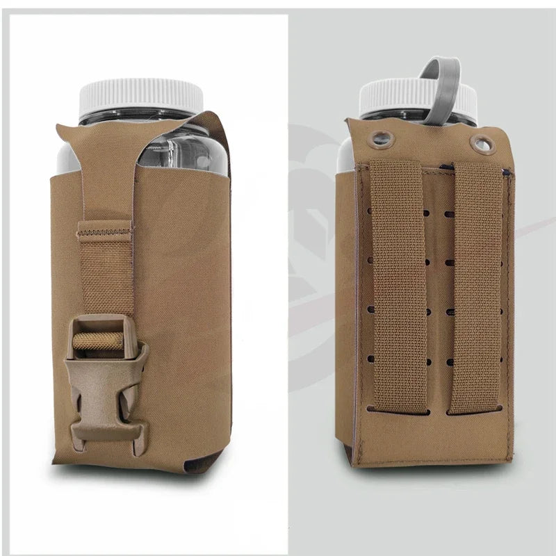 SS Style Tactical Vest Molle Kettle Bag Airsoft Vest Water Bottle Pouch Bag Suitable for Nalgene 32 Oz 1L
