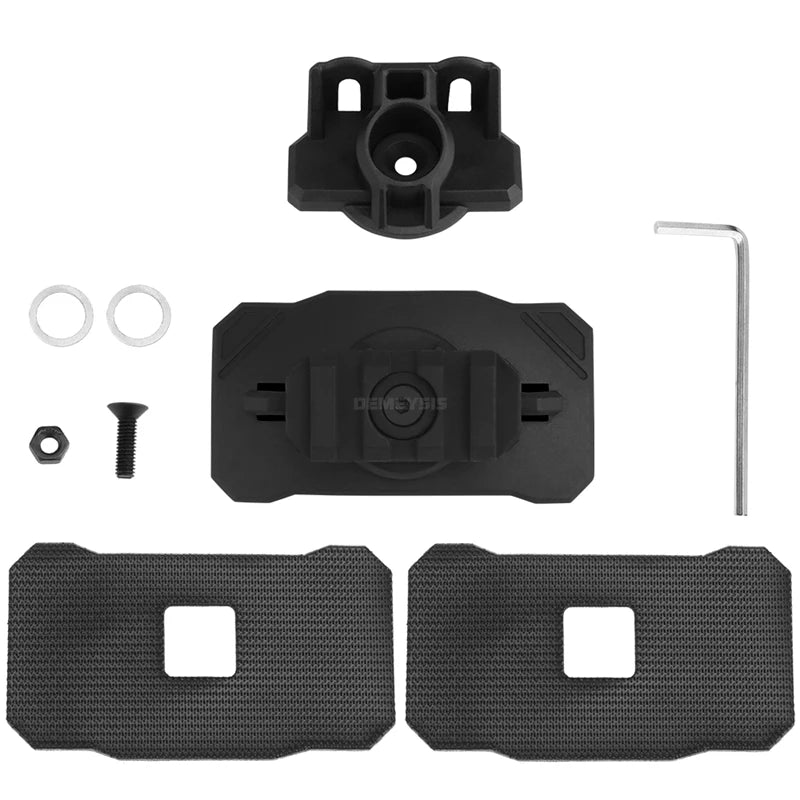 Tactical Helmet Mount for Flashlight Holder Rotation Hook Loop Night Vision Device Mount Adapter Hunting Helmets Accessories