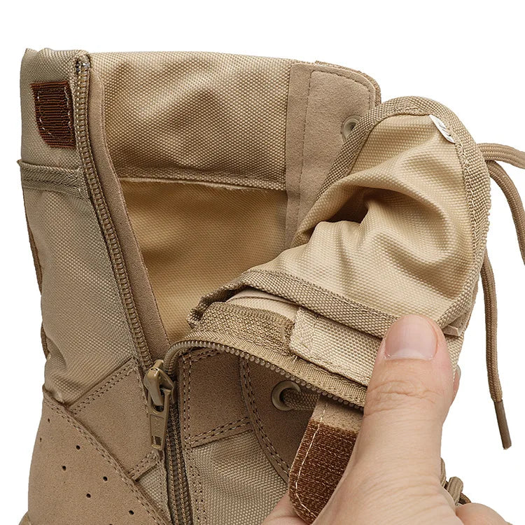 Side Zipper Outdoor  Boots Men Women Lightweight Summer Mesh Breathable Hiking Climbing Shoes 35-48 Size